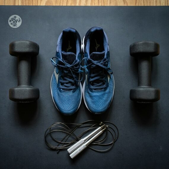 blue and black nike athletic shoes