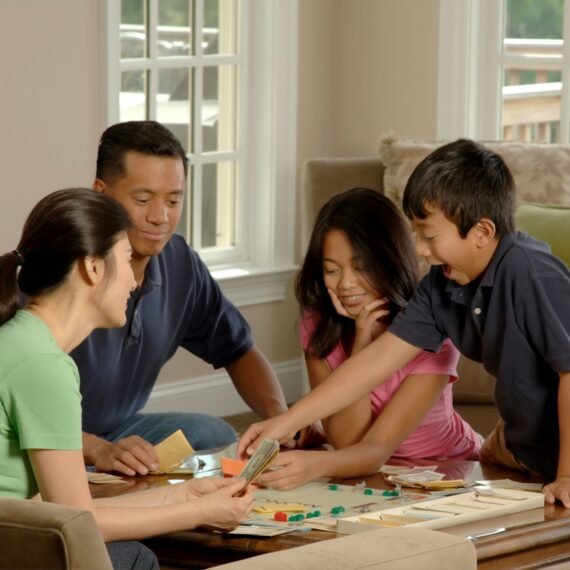 group of people beside coffee table